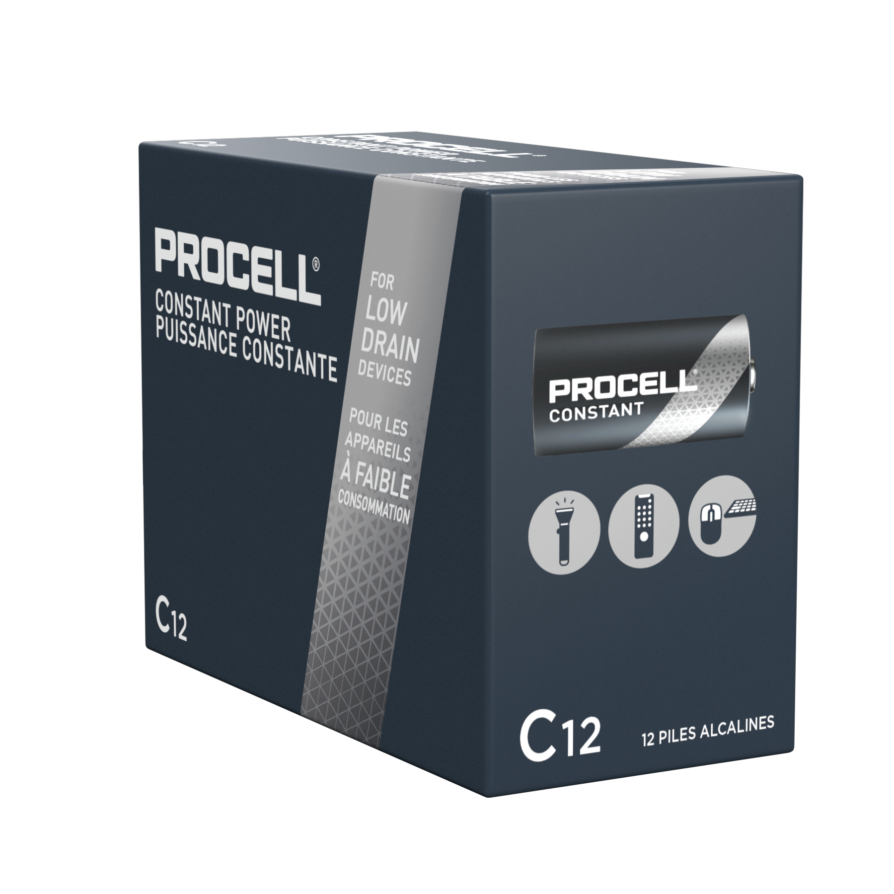 C 1.5 Volt Duracell PC1400 Procell Alkaline Batteries, box of 12
