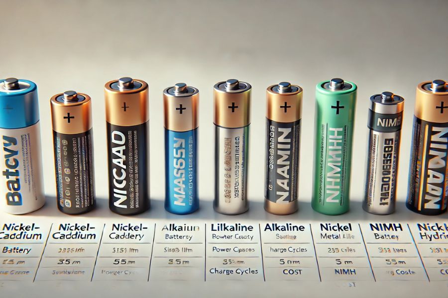 Diving right into it, let's compare NiCad batteries with other common types, such as Lithium-ion and Alkaline batteries.