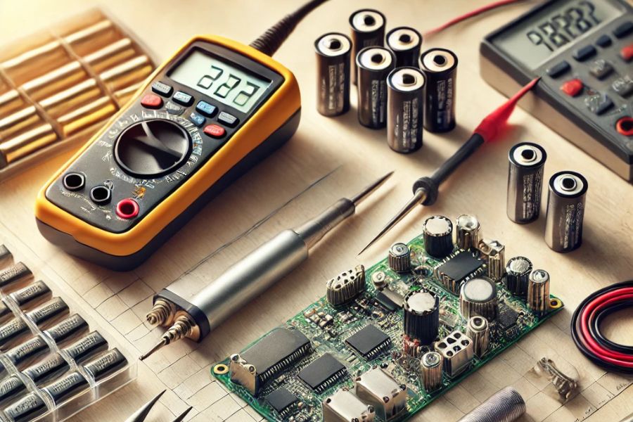 A good number of tools are essential when it comes to battery pack prototyping.